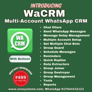 WaCRM – WhatsApp CRM Software