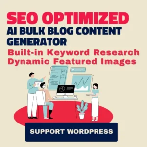 SEO Optimized AI Bulk Blog Content Generator