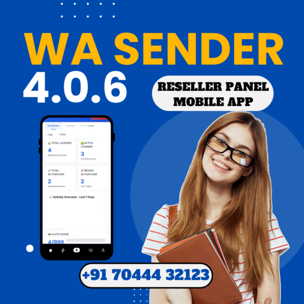 WA Sender 4.0.6 Reseller Mobile App
