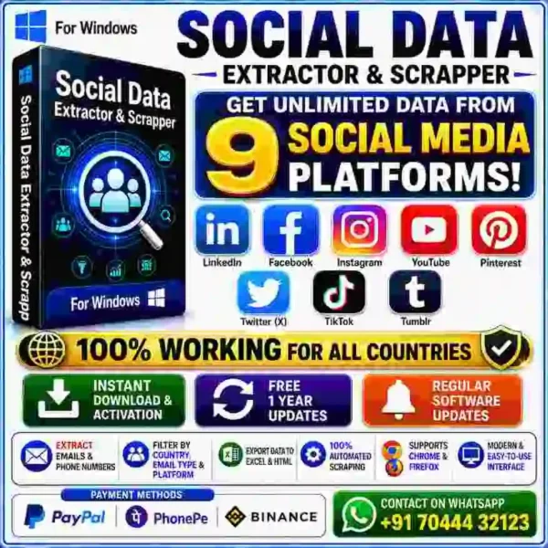 Social Data Extractor & Scrapper