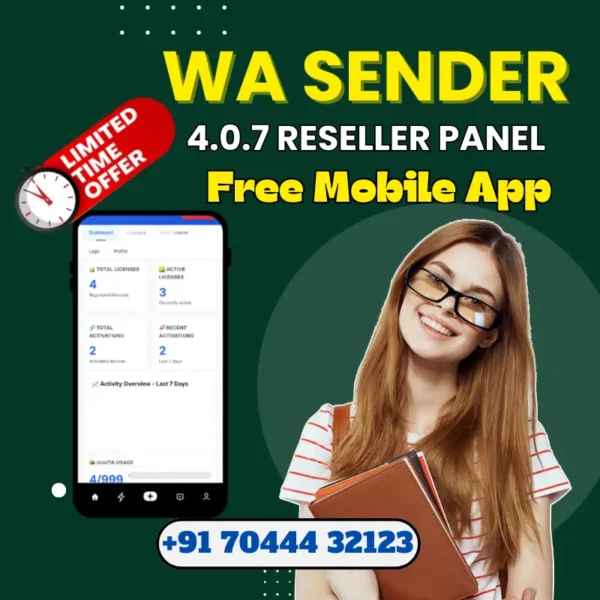 WA Sender 4.0.7 Reseller Panel