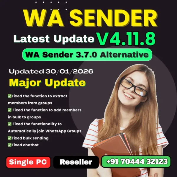 WA Sender 4.11.8 – Updated Bulk WhatsApp Sender