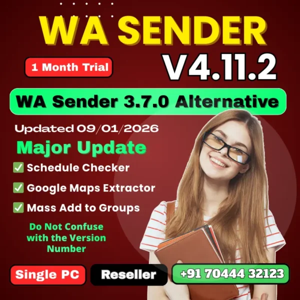 WA Sender 4.11.2 –1 Month Trial