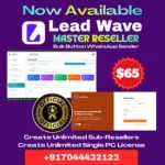 Lead Wave Master Reseller Plan Button WhatsApp Sender