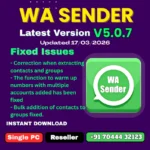 WA Sender 5.0.7 Reseller Panel