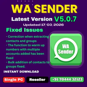 WA Sender 5.0.7 Reseller Panel