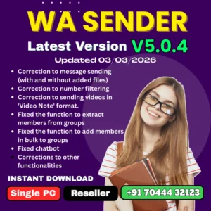 WA Sender 5.0.4 Reseller Panel