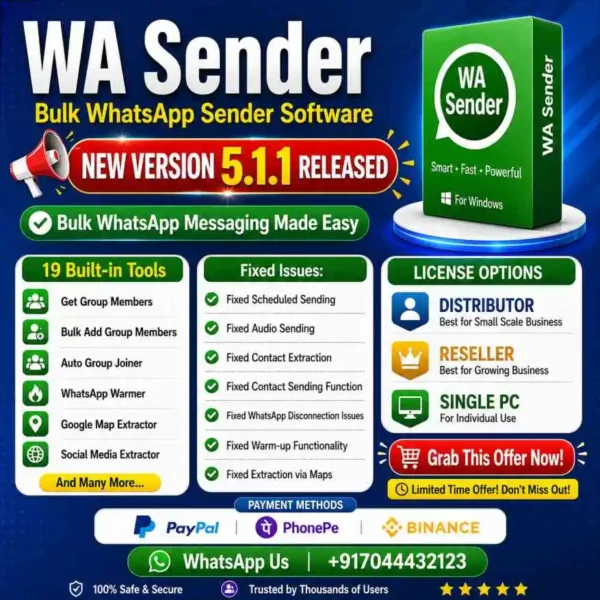 WA Sender 5.1.1 Reseller Panel