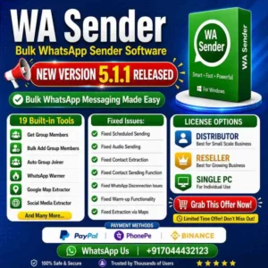 WaSender 5.1.1 – Updated Bulk WhatsApp Sender