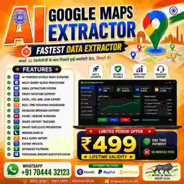 AI Google Maps Extractor – Fast Google Maps Scraper & Business Lead Extractor