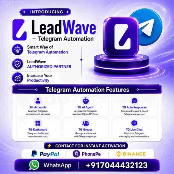 LeadWave – Telegram Automation Software