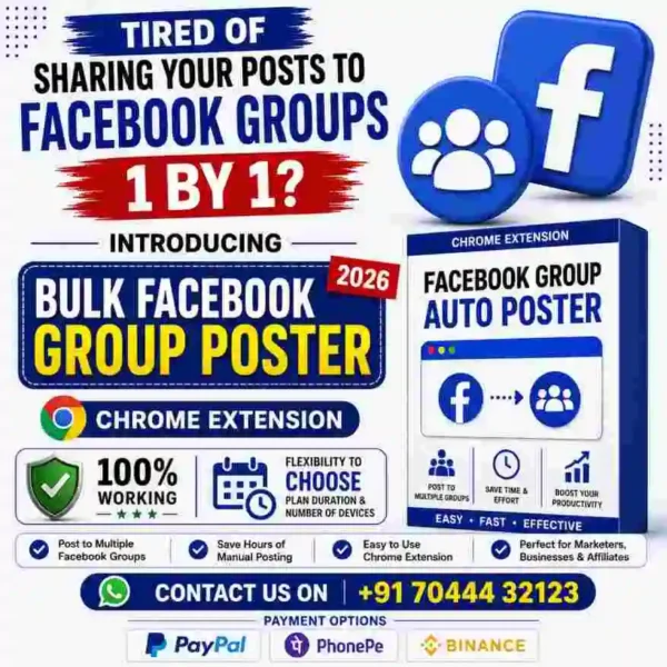 Facebook Group Bulk Poster 2026
