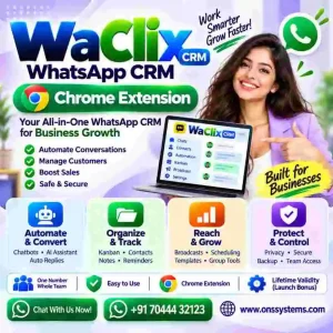 WaClix WhatsApp CRM Chrome Extension