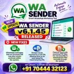 WaSender 6.1.45 – Latest Bulk WhatsApp Sender